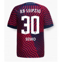 Camisa de Futebol RB Leipzig Benjamin Sesko #30 Equipamento Secundário 2023-24 Manga Curta